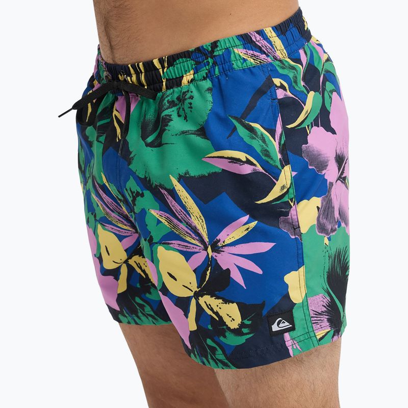 Шорти для плавання чоловічі Quiksilver Everyday Printed Volley 15" dark navy interact floral 7