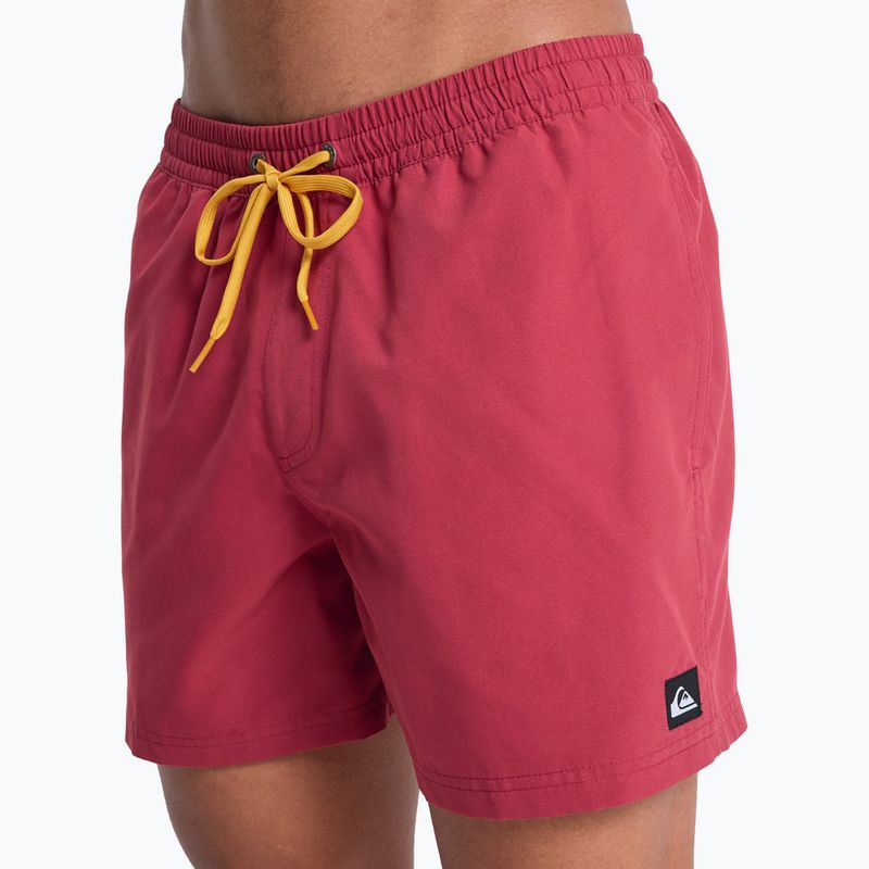 Шорти для плавання чоловічі Quiksilver Everyday Solid Volley 15" burnt russet 7