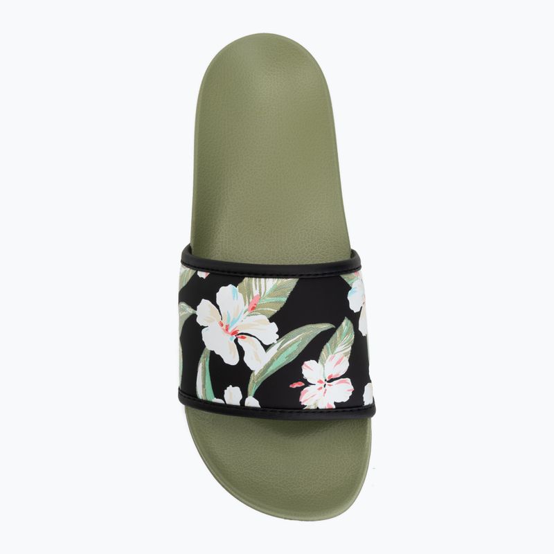 Шльопанці жіночі ROXY Slippy IV oil green 5