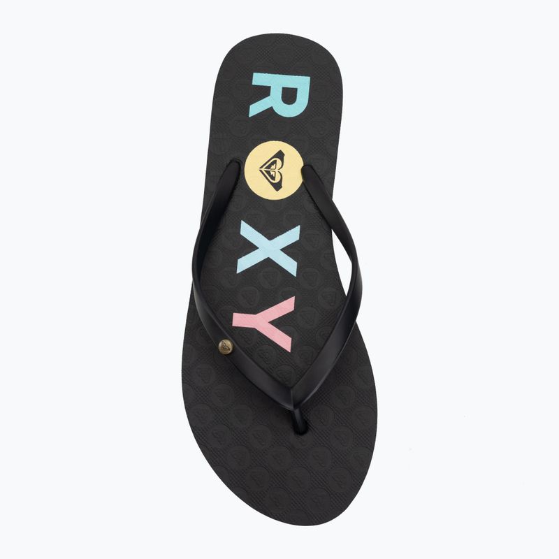 Жіночі в'єтнамки ROXY Sandy III чорний/райдуга 5