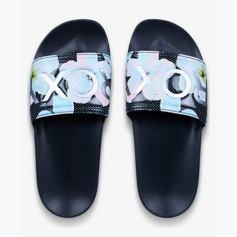 Шльопанці жіночі ROXY Slippy II Printed black multi 1 2