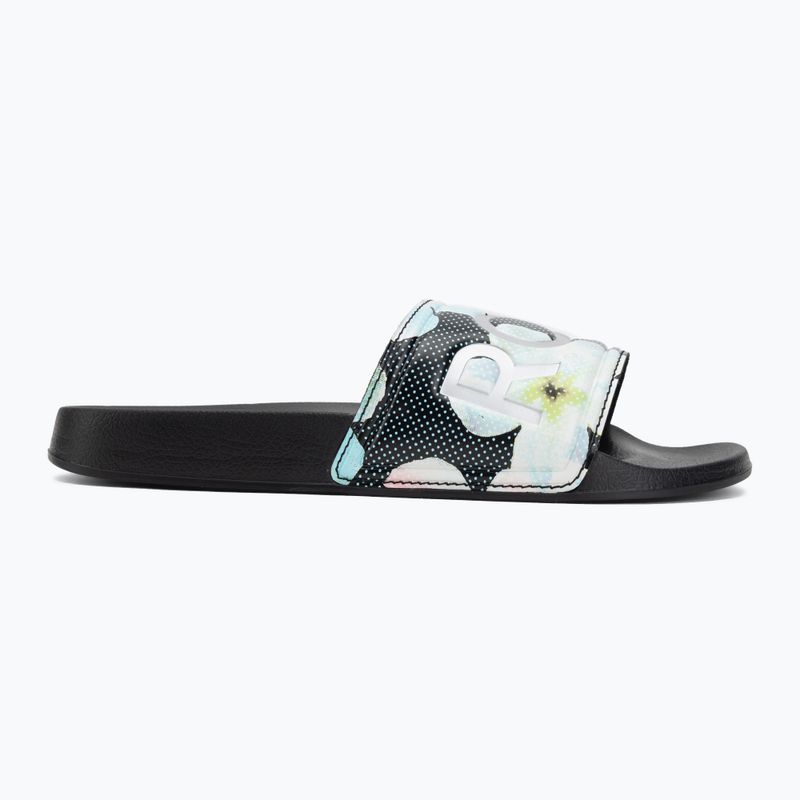 Шльопанці жіночі ROXY Slippy II Printed black multi 1 2