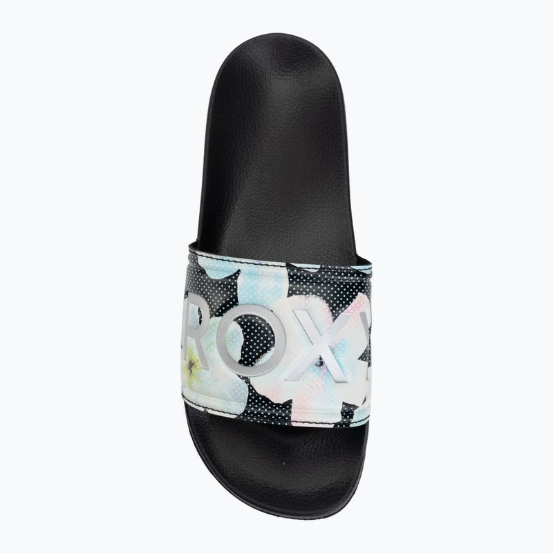 Шльопанці жіночі ROXY Slippy II Printed black multi 1 5