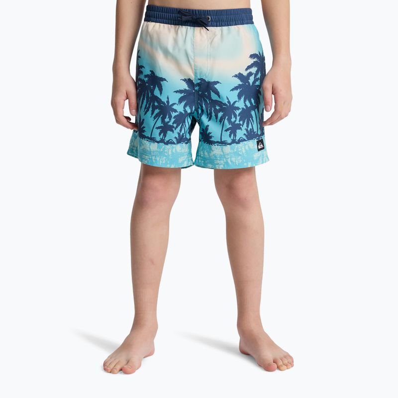 Шорти для плавання дитячі Quiksilver Everyday Printed Volley 14" aqua thermotropics 3