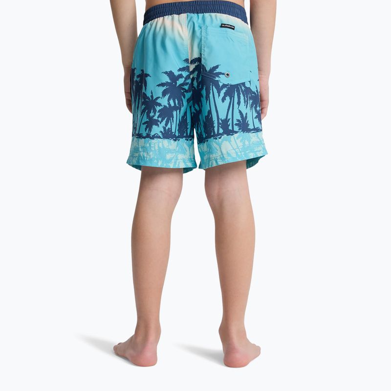 Шорти для плавання дитячі Quiksilver Everyday Printed Volley 14" aqua thermotropics 4