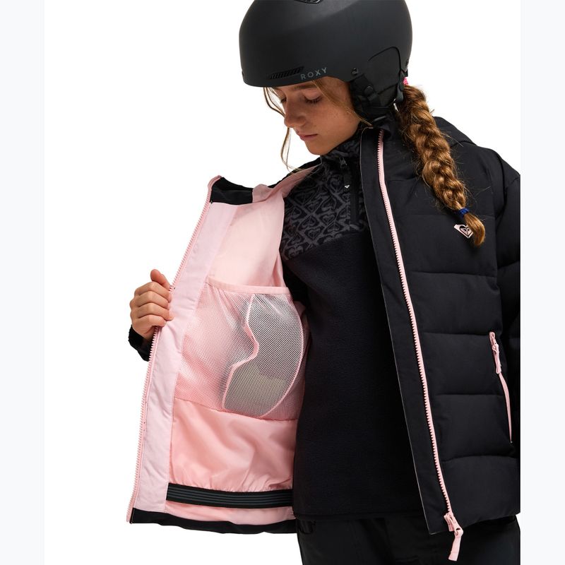 Куртка для сноуборда дитяча ROXY Snowyhill Puffy true black 5