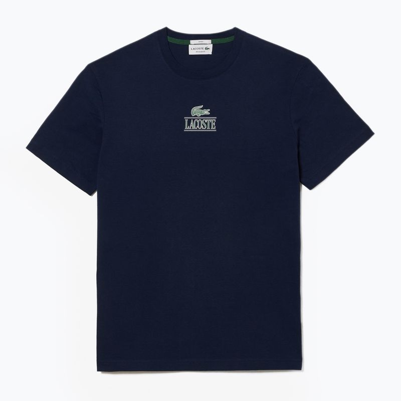 Футболка Lacoste TH1147 темно-синя 4