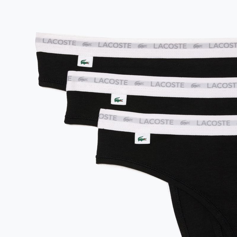 Труси жіночі Lacoste 8F1341 3 пари black 2