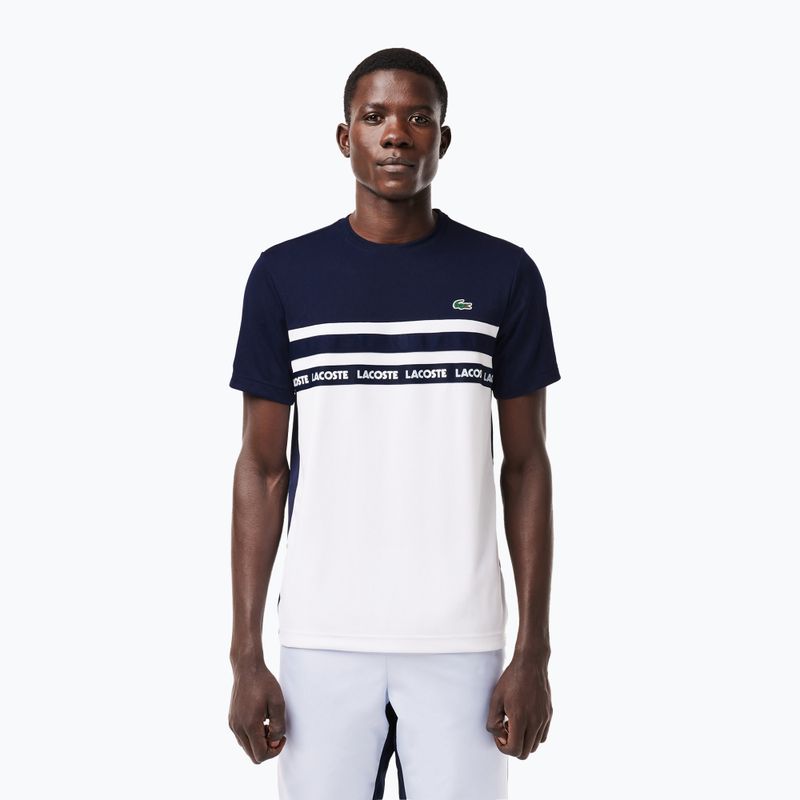 Футболка чоловіча Lacoste TH7515 white/navy blue