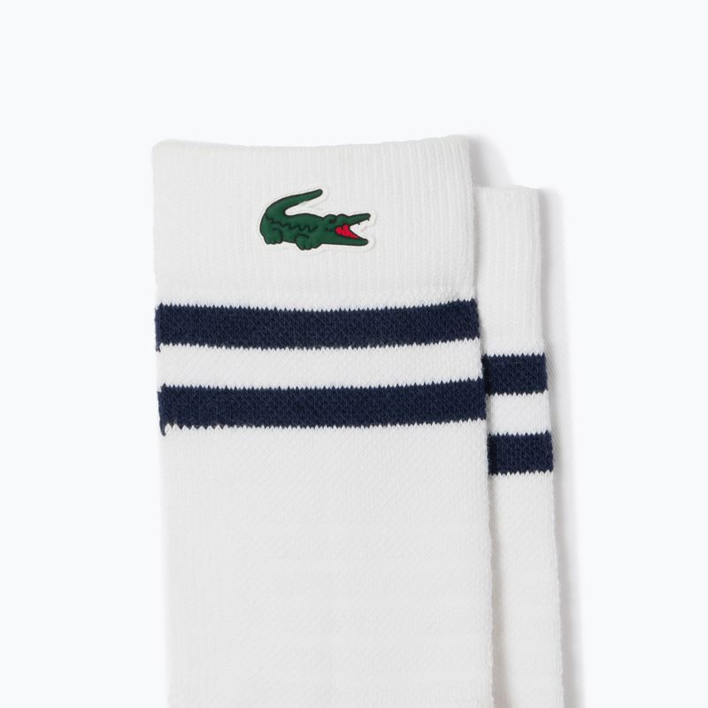 Чоловічі шкарпетки Lacoste RA1095 білі/темно-сині 2