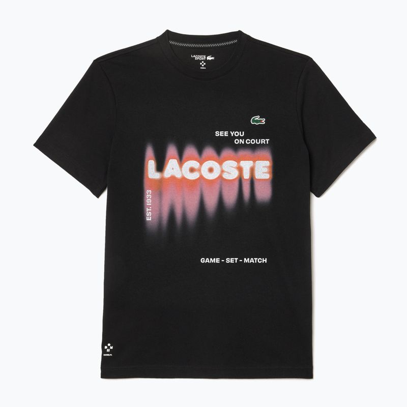 Чоловіча футболка Lacoste TH2617 чорна 5