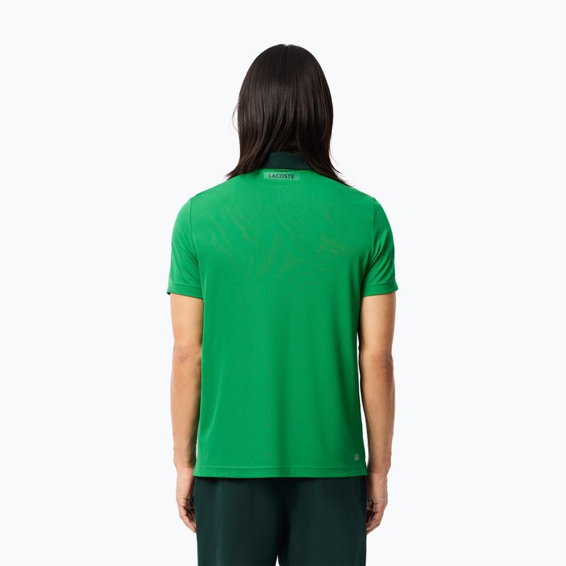 Тенісна сорочка-поло Lacoste DH2568 фторовий зелений/синопсис 2