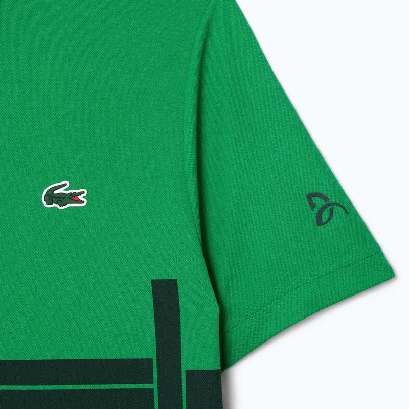Тенісна сорочка-поло Lacoste DH2568 фторовий зелений/синопсис 8