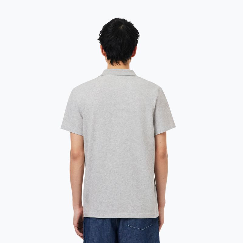 Футболка поло чоловіча Lacoste Polo DH5522 silver chine 3