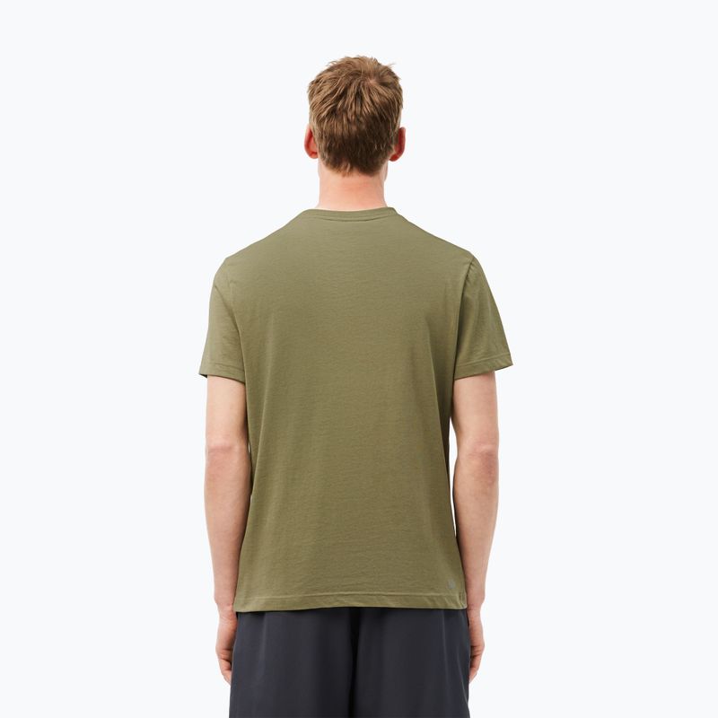 Футболка чоловіча Lacoste TH2042 khaki/black 2