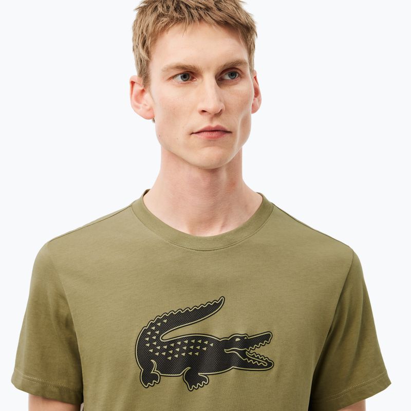 Футболка чоловіча Lacoste TH2042 khaki/black 3
