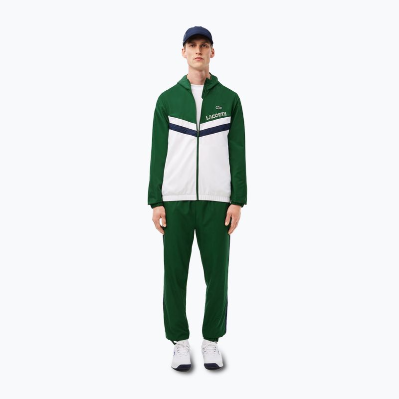 Спортивний костюм чоловічий Lacoste WH4241 green/white/navy blue 4