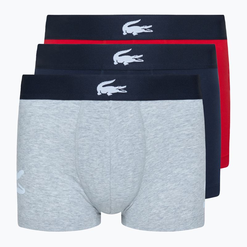 Труси Lacoste 5H1803 BCK 3 пари navy blue/silver china/red