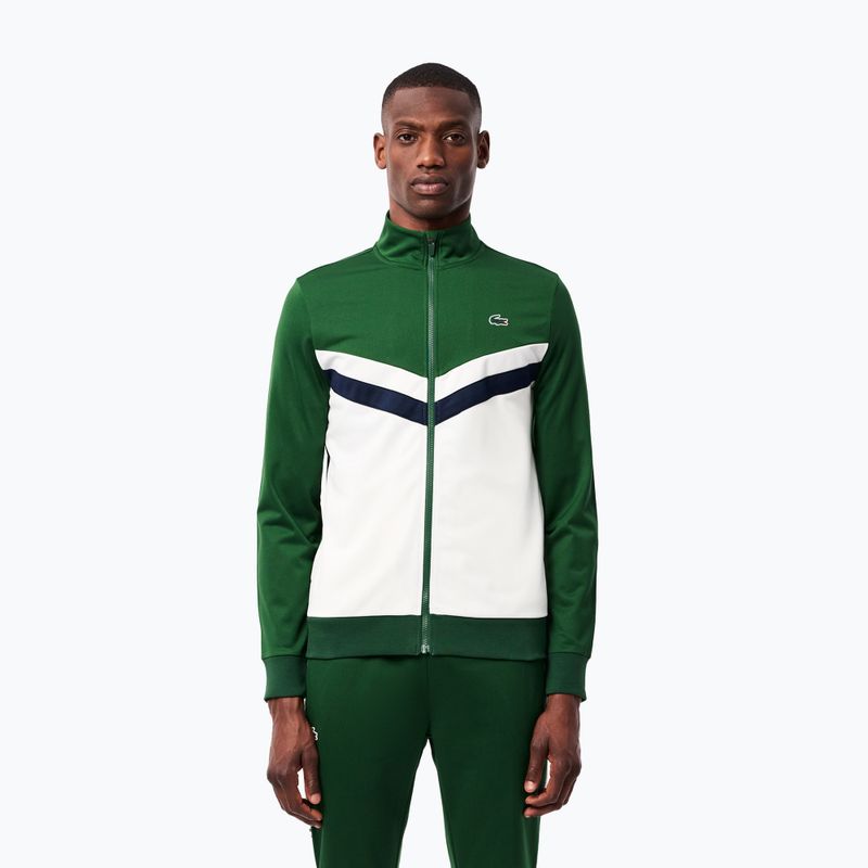 Кофта чоловіча Lacoste SH2646 green / white / navy blue