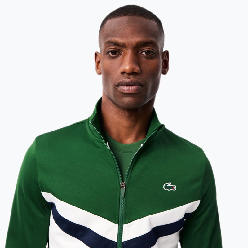 Кофта чоловіча Lacoste SH2646 green / white / navy blue 4