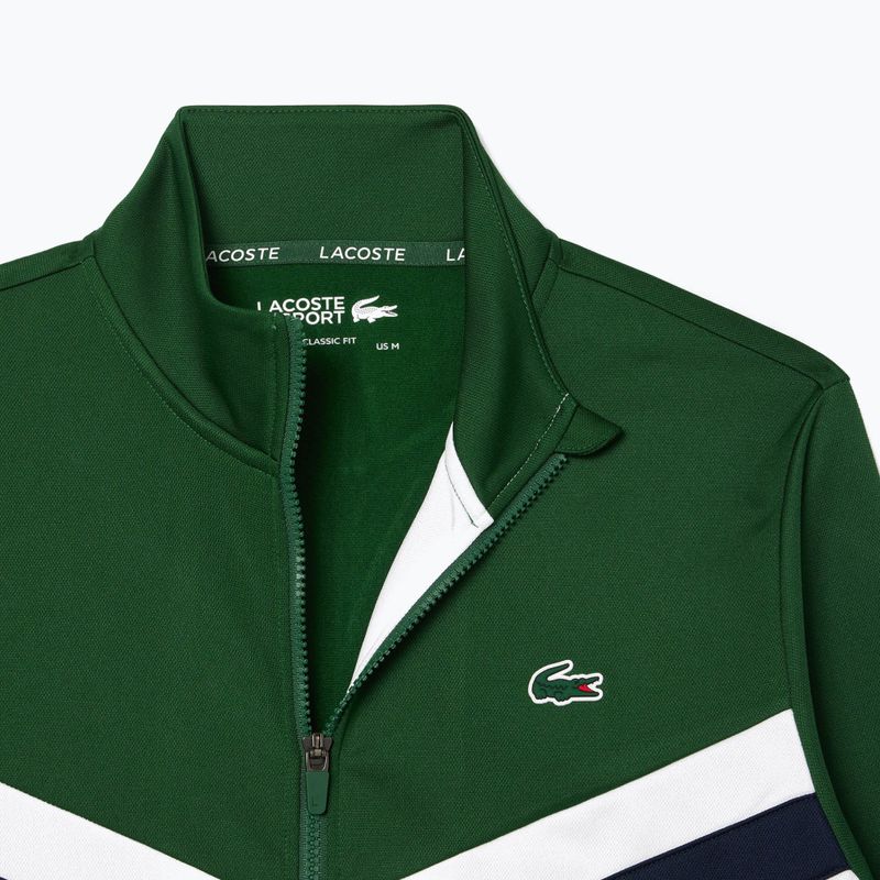 Чоловічий світшот Lacoste SH2646 зелений / білий / темно-синій 6