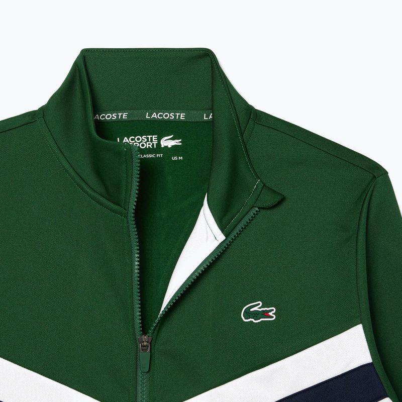 Кофта чоловіча Lacoste SH2646 green / white / navy blue 6