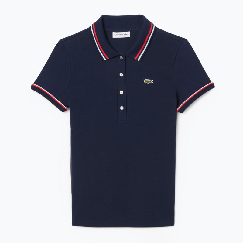 Футболка поло жіноча Lacoste Polo DF9599 navy blue/rill/grenadine 4