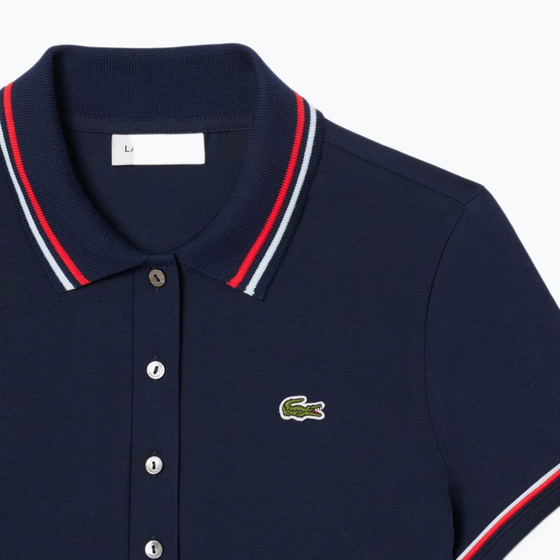 Футболка поло жіноча Lacoste Polo DF9599 navy blue/rill/grenadine 5