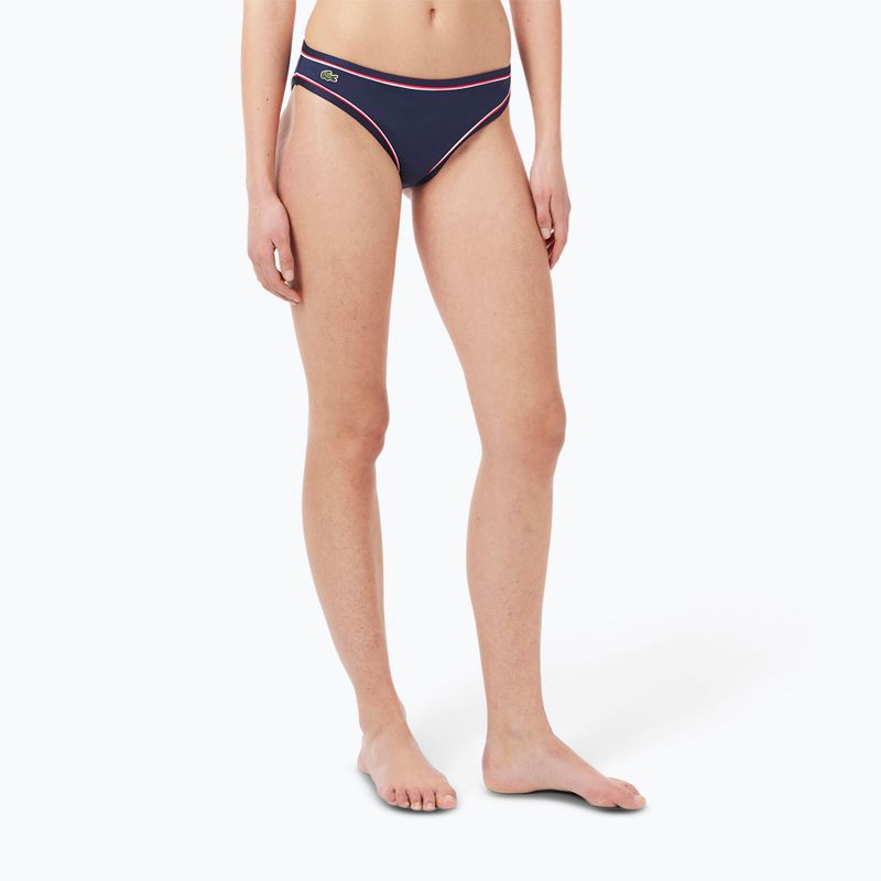 Нижня частина купальника Lacoste MF9994 navy blue/rill grenadine 4