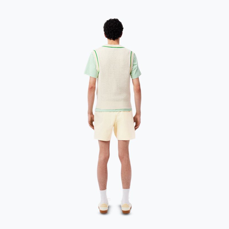 Шорти для плавання чоловічі Lacoste MH9089 white/yellow 8