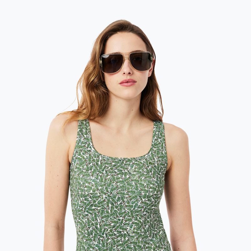 Купальник жіночий Lacoste MF9608 green/flour 6