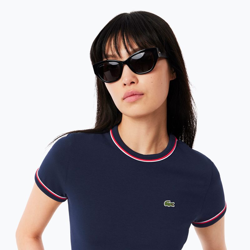 Футболка жіноча Lacoste TF0347 navy blue/rill/grenadine 3