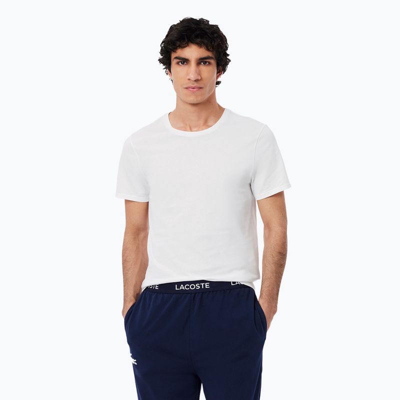 Футболка чоловіча Lacoste TH9007 3-пак white/silver chine/black