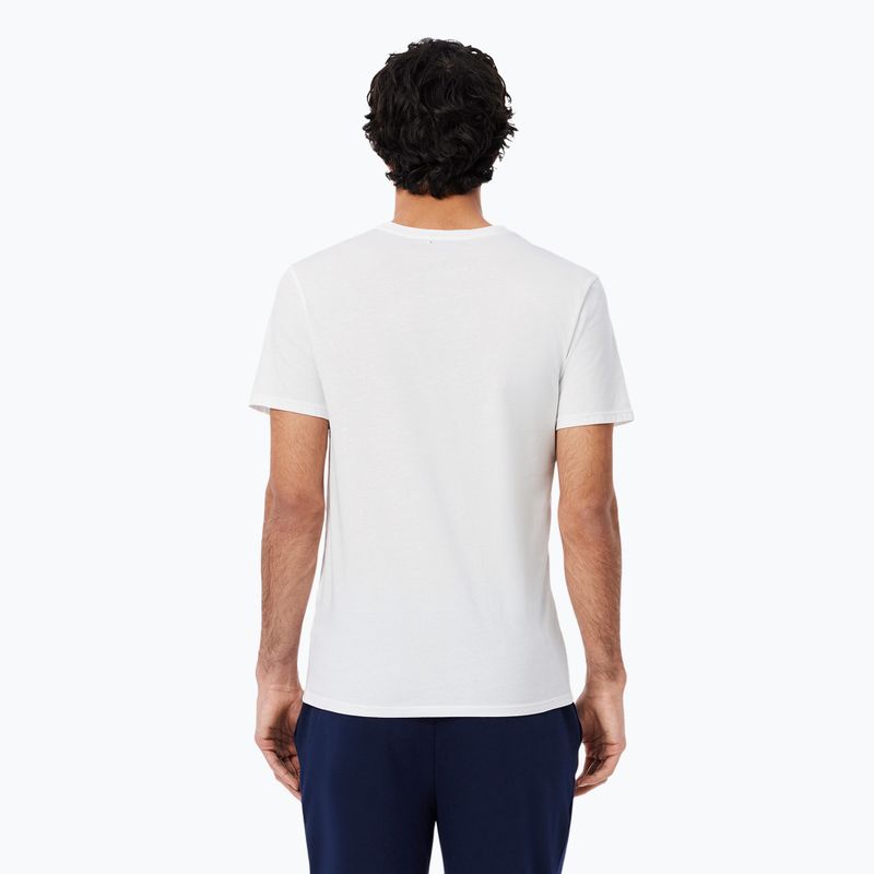 Футболка чоловіча Lacoste TH9007 3-пак white/silver chine/black 2