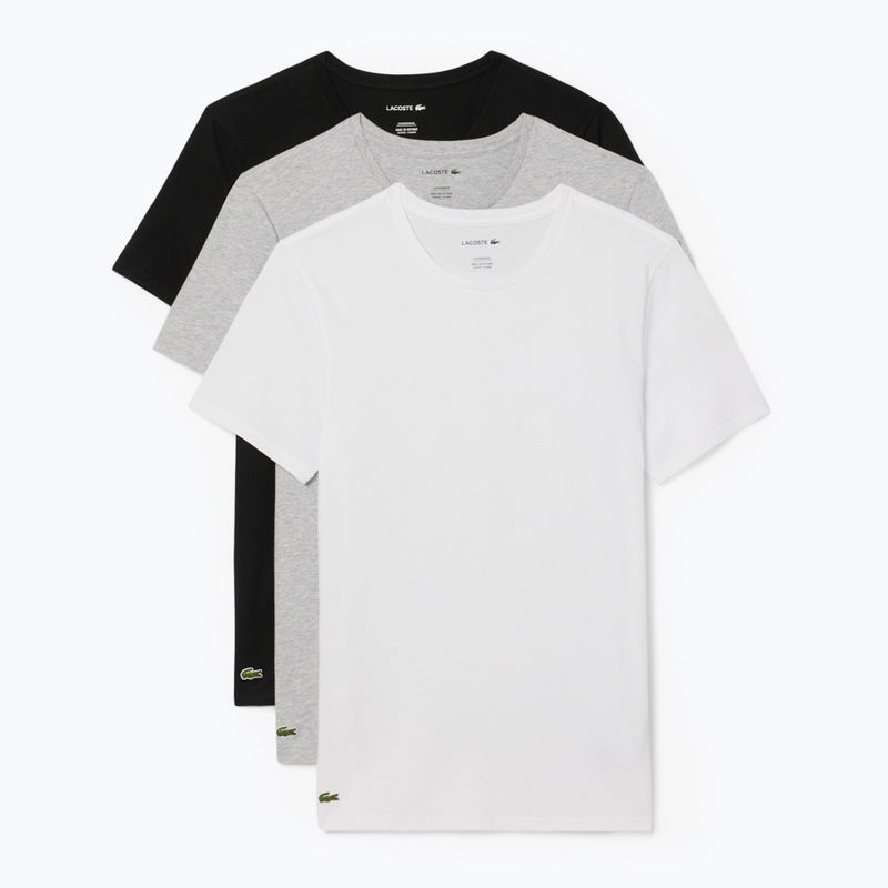 Футболка чоловіча Lacoste TH9007 3-пак white/silver chine/black 6