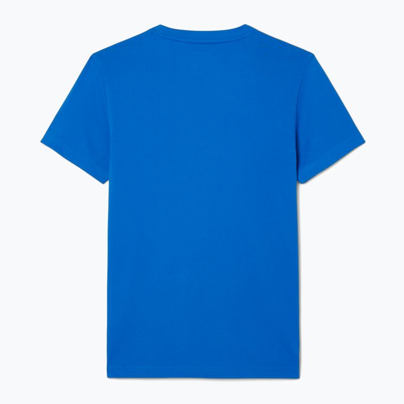Чоловіча тенісна сорочка Lacoste TH1044 циганський білий / темно-синій 5