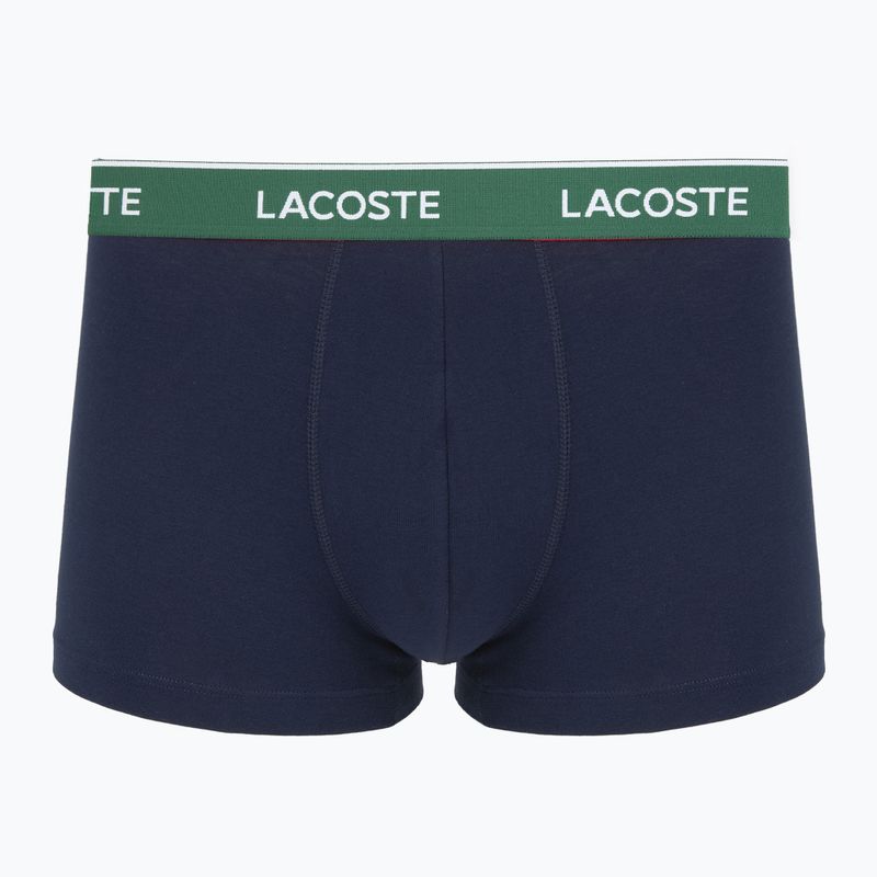 Труси чоловічі Lacoste 5H12997 3 пари navy blue/green/red/navy blue 2