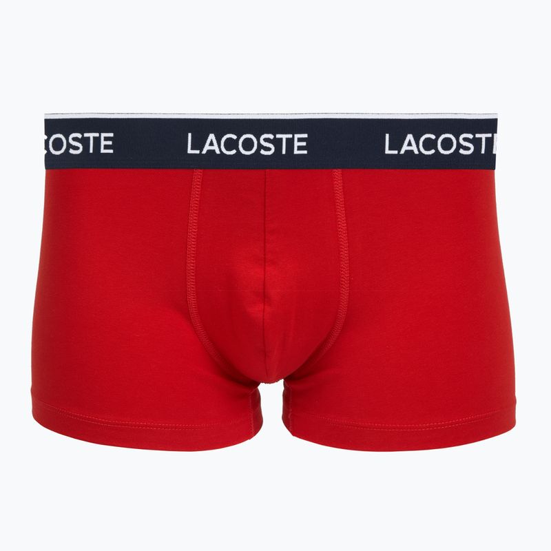 Труси чоловічі Lacoste 5H1300 3 пари navy blue/red/methylene 2