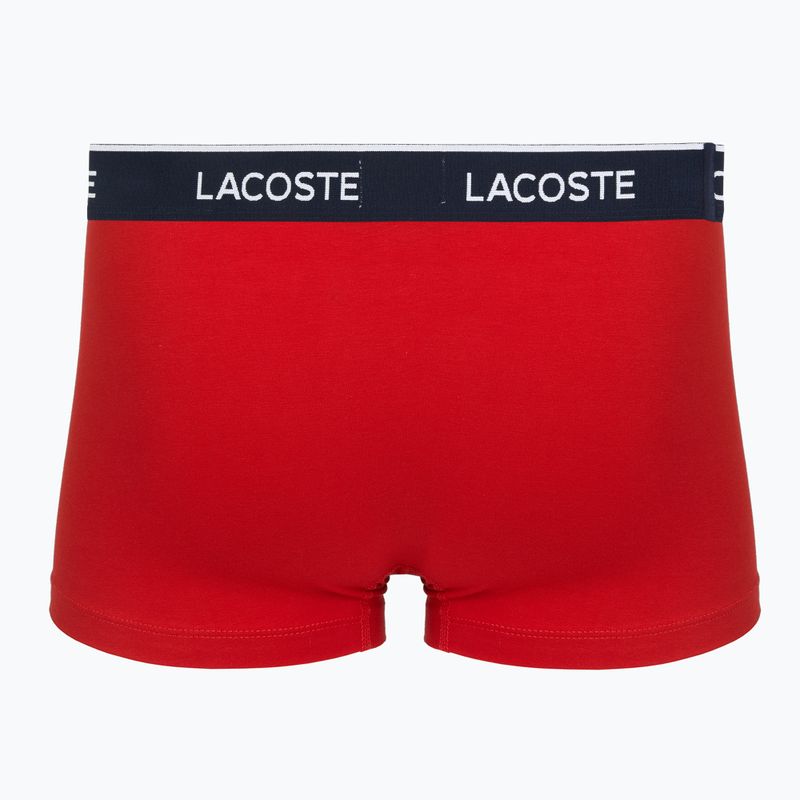 Труси чоловічі Lacoste 5H1300 3 пари navy blue/red/methylene 5