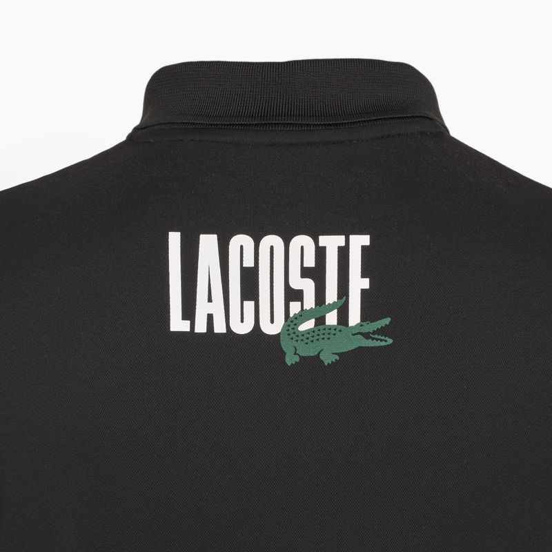 Чоловіча тенісна сорочка-поло Lacoste DH8963 біла/мальва чорна 3