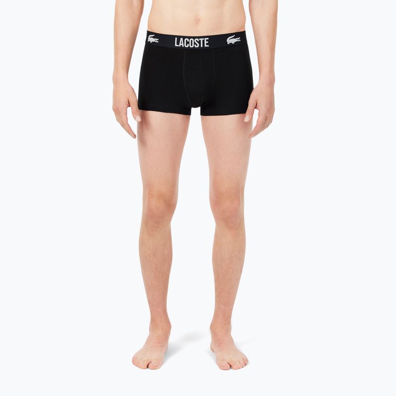 Боксерки чоловічі Lacoste 5H2393 3 pack black/red/white 5