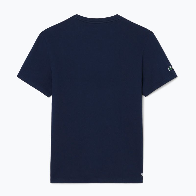 Футболка чоловіча Lacoste TH4769 navy blue 2