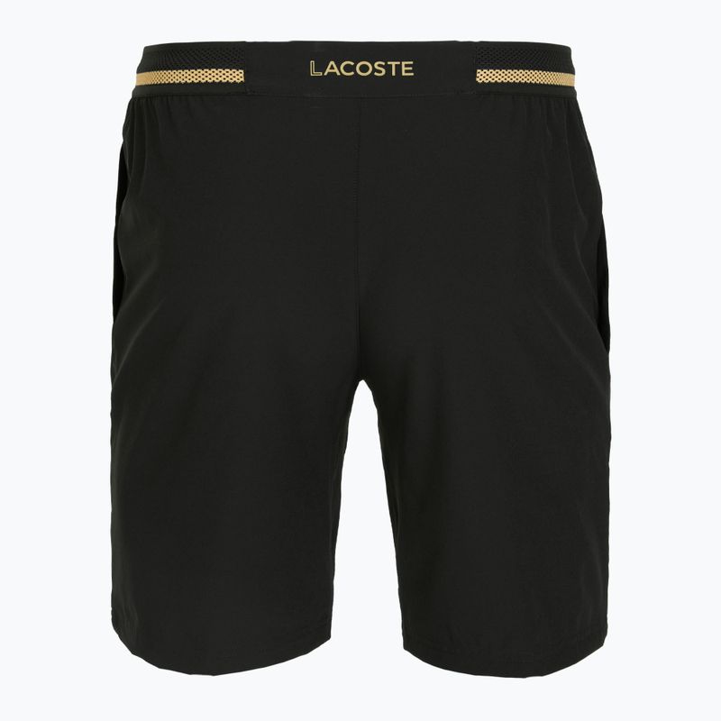 Шорти тенісні чоловічі Lacoste GH7413 black/gold 2