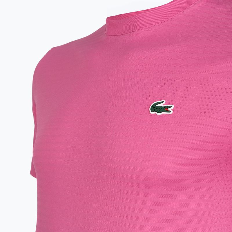 Футболка тенісна чоловіча Lacoste TH0004 fuchsia pink 3