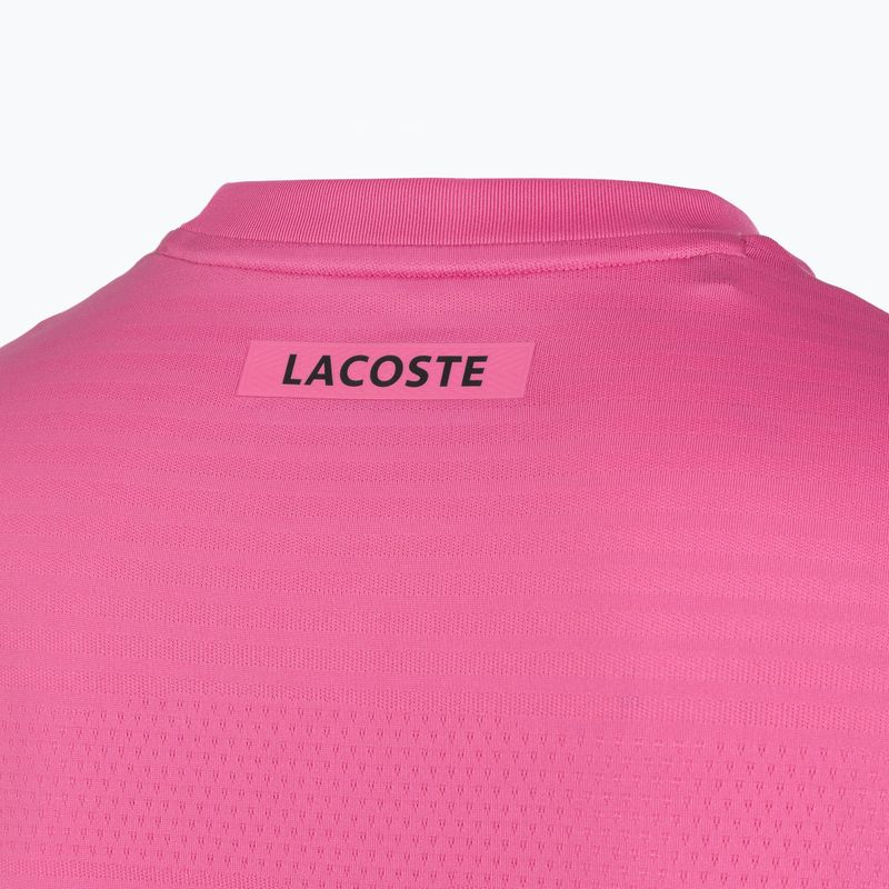 Футболка тенісна чоловіча Lacoste TH0004 fuchsia pink 4