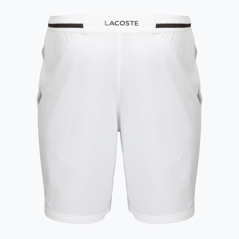 Шорти тенісні чоловічі Lacoste X Novak Djokovic GH7413 white/buffalo 2