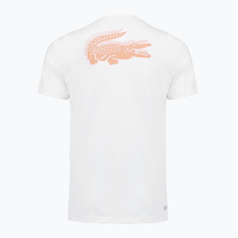 Футболка тенісна чоловіча Lacoste TH0003 white/blossom 2