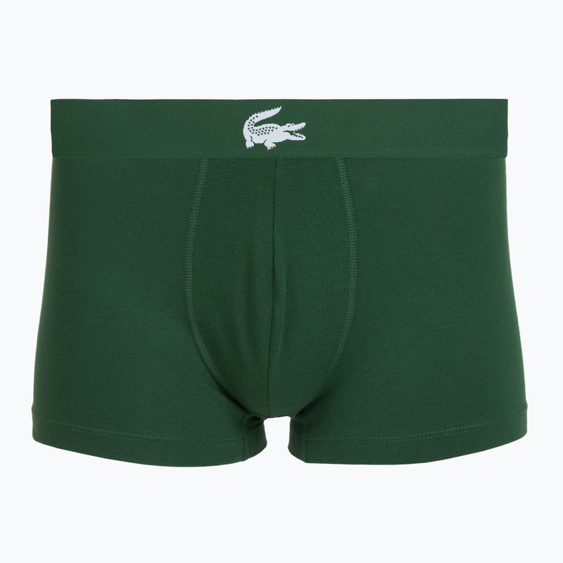 Боксерки чоловічі Lacoste 5H5441 3 pack white/green/black 3