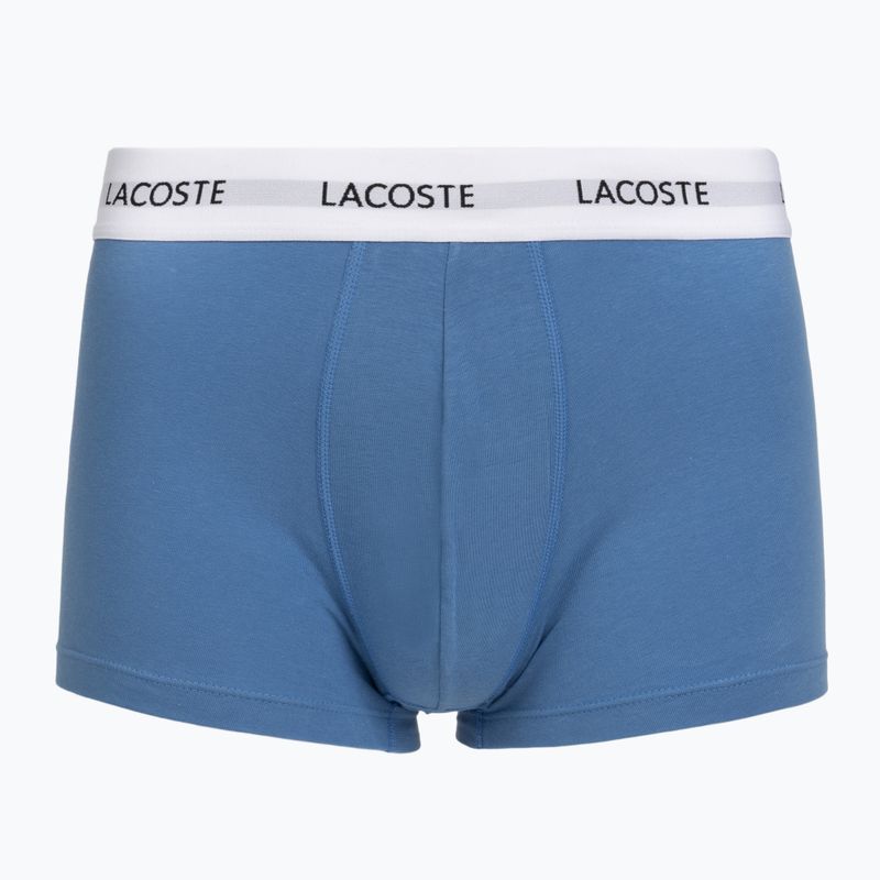 Труси чоловічі Lacoste 5H5150 3 пари turquin blue/navy blue/navy blue 2