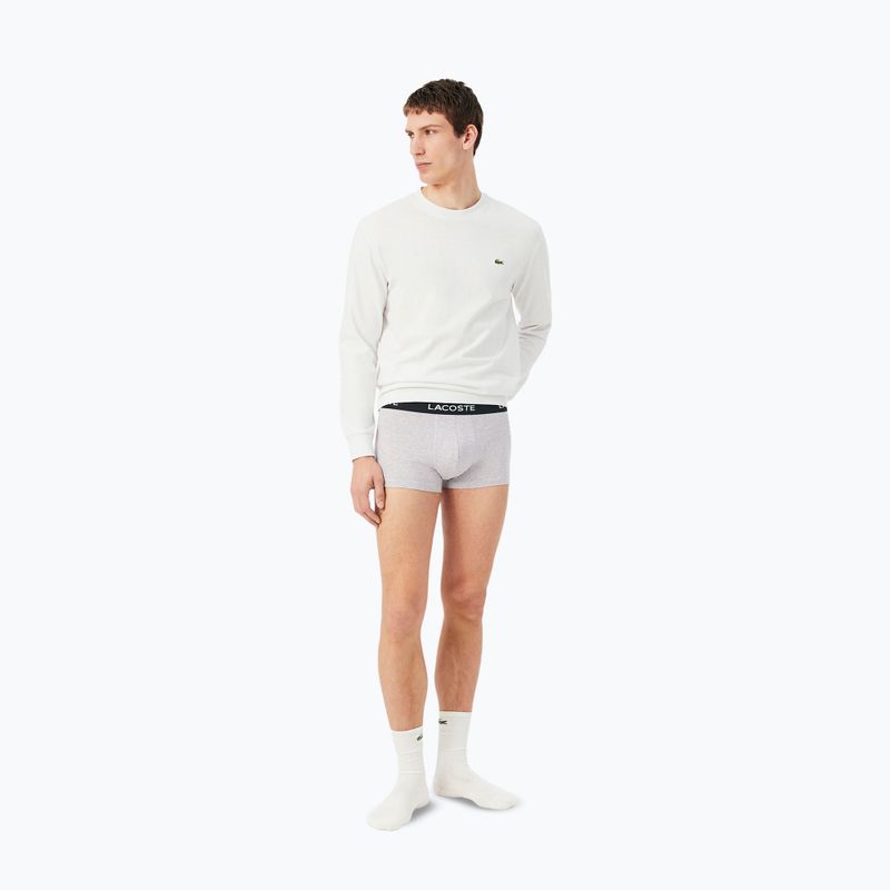 Боксерки чоловічі Lacoste 5H1300 3 pack silver chine/flagstone/black 2